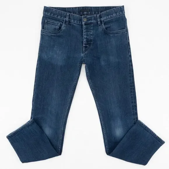 Prada Tight Fit Stretch Denim Jeans Men's 32 Blue